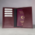 Bordo Pasaport Kılıfı
